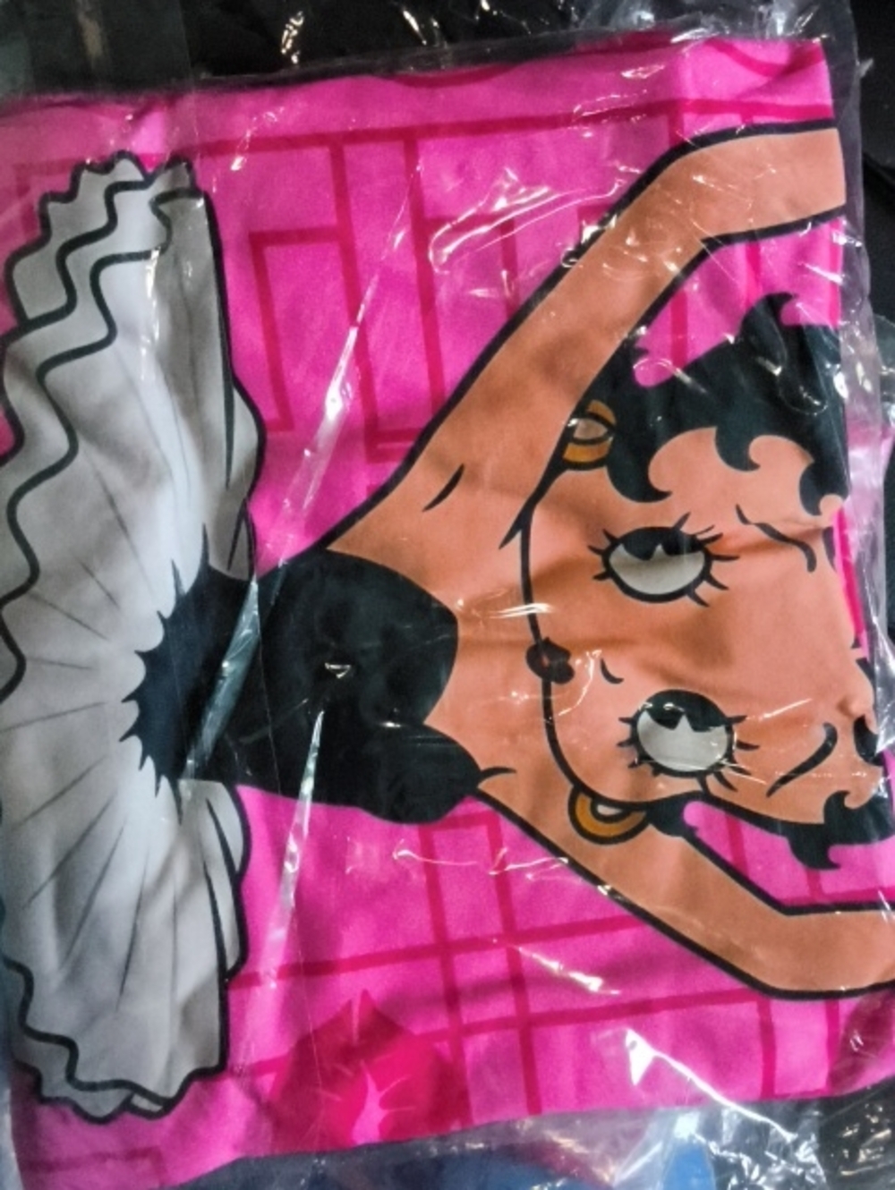 Betty Boop Hot Pink Graphic One-Piece Footie
